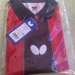 バタフライ　フレバルシャツ　レッド　男女兼用S
