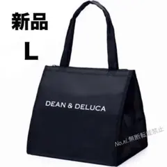 ディーン&デルーカ 保冷バッグ トートバッグ エコバッグL ブラック白黒 大容量