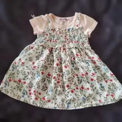 BELLWINK 花柄 ワンピース 80cm チュニック
