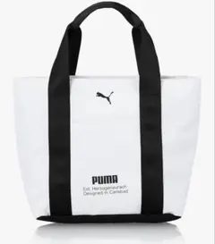 ✨新品タグ付✨PUMA プーマ ラウンドトートバッグ ホワイト ゴルフ ミニ