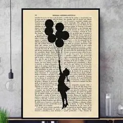 banksy バンクシー 英国製高画質プリント 限定シリアルナンバー証明書