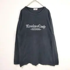 ヤングレックス ロゴ カットソークルーネック 長袖 M グレー ブラックY2Kのサムネイル