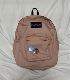 JANSPORT リュック　ピンクベージュ　缶バッジ　Y2K archive古着のサムネイル
