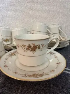【希少】オールドノリタケrose china ティーセット 希少】オールドノリタケROSE CHINAティーカップ＆ソーサー