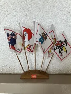 McDonald's ヴィンテージ キャラクター ミニフラッグ セットのサムネイル