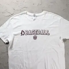 GILDAN 白Tシャツ　BASEBALL ロゴ　十字架のサムネイル