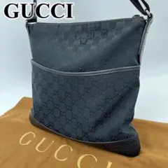 グッチ ショルダーバッグ 斜め掛け GGキャンバス ロゴ入り パンチングレザー