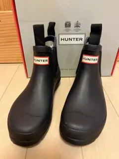 ★新品★HUNTER ショートレインブーツネイビー4(23)のサムネイル