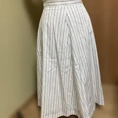 DAKS ストライプ フレアスカート ひざ丈のサムネイル