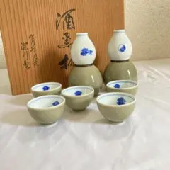 未使用 箱付】深川製磁 酒器 百年庵 茶灰釉 徳利 猪口 - メルカリ