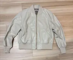 【美品】Bou Jeloud フェイクレザー ブルゾン ジャケット　サイズ38のサムネイル