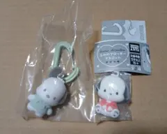 カラフルカラビナマスコットチャーム　ふわわフロッキーマスコット　ポチャッコ