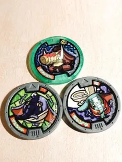 妖怪ウォッチ　ガマンモス　プルファント　モレゾウ　妖怪メダル　まとめ売り　セット