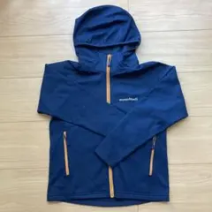 mont-bell フード付きネイビーパーカー130