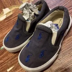 POLO ラルフローレン　ネイビー スリッポン　14㎝