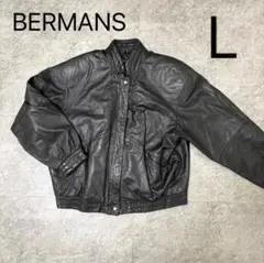80s 90s BERMANS 本革 ライダース ライナー 着脱可ヴィンテージ