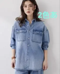 週末限定お値段⭐︎ Whim Gazetteウィムガゼット　デニムシャツ デニムシャツ（シャツ/ブラウス）｜Whim Gazette（ウィム
