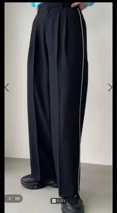 サイドライン カジュアルパンツ