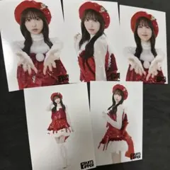 水果拉鍊 櫻井優衣 生寫真 5張組 聖誕節服裝