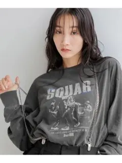 LOWRYS FARM ローリーズファーム　フォト　Tシャツ　カットソー　ロンT