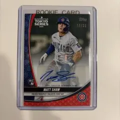 topps update Japan edition Shaw RC auto