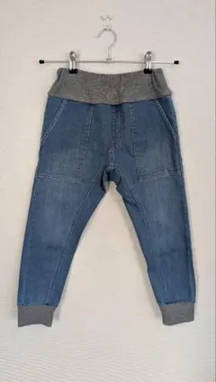 【新品　未使用】OFFICIAL TEAM　カットデニムジョガーパンツ130cm