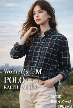 Polo Ralph Lauren チェック柄ネルシャツ レディースM 古着