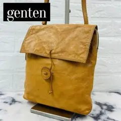 【genten】ゲンテン ショルダーバッグ サコッシュ レザー 本革 キャメルのサムネイル