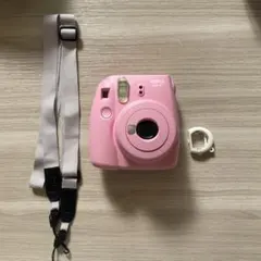 instax mini 8+ ピンク 本体 ストラップ付き