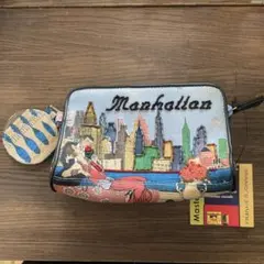 コスメポーチ (ミラー、筆付き)