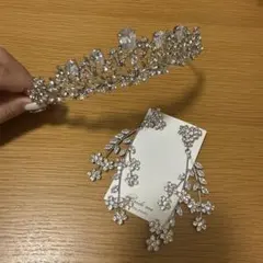 Bride me ティアラ&ピアス