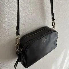 最終価格☆Kate Spade ブラック レザーショルダーバッグ 美品
