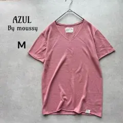 アズールバイマウジー 半袖ニットシャツ 袖裾切りっぱなし サマーニット Mのサムネイル