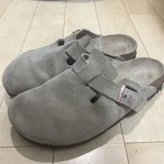 ビルケンシュトック ボストン スエード サンダル ブルー グレー 43