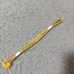 平組 帯紐 帯締め 黄色の帯締め 編み込みデザイン