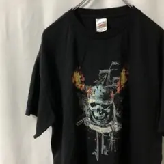 N-4240 90s パイレーツ・オブ・カリビアン Tシャツ 映画 ムービー L