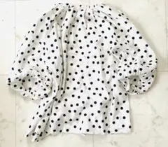 美品♡ツルバイマイコ♡大人素敵♡ハリ感ドットバルーン袖♡雑誌掲載