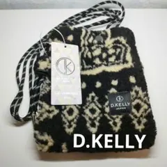 新品　D.KELLY ボア ショルダーバッグ　ブラック