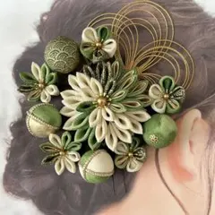 つまみ細工　髪飾り　成人式　卒業式　入学式　結婚式　袴