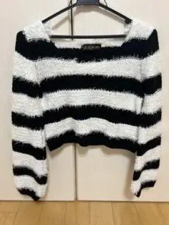 CECIL McBEE ストライプニット 長袖