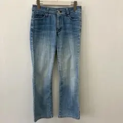 【a1512】フェリシモ リブインコンフォート ストレートデニム ブーツカットのサムネイル