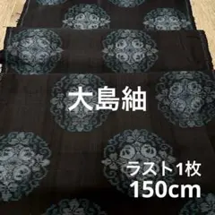 大島紬 着物 688 はぎれ 紬 アンティーク 生地 布 ハギレ古布 本場大島紬