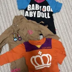 BABY DOLL 長袖、半袖Tシャツセット