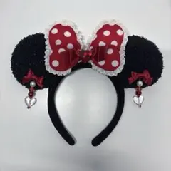 ディズニー ミニー カチューシャ イヤリング