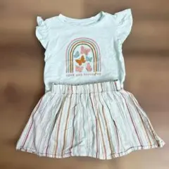 carter's レインボー柄 Tシャツとスカート セット　☆海外ブランド☆のサムネイル