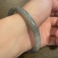 天然 和田玉 澄み渡った空のように美しい晴水（せいすい）バングル 