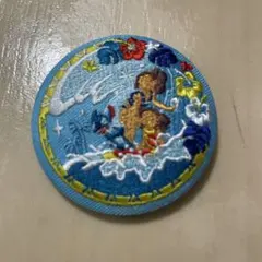 【 スティッチ 】　ディズニー刺繍缶バッチ