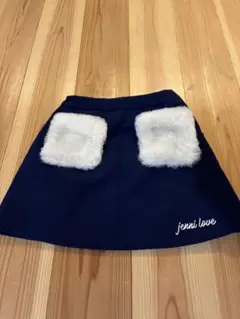 jenni love ネイビー スカート ファー付き