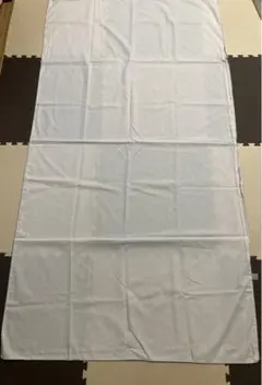 敷布団カバー　シングル　白（ふちが水色）日本製　※サイズ注意