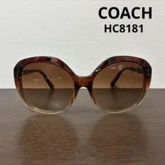 未使用 度なし COACH コーチ サングラス HC8332D レディース ブラ